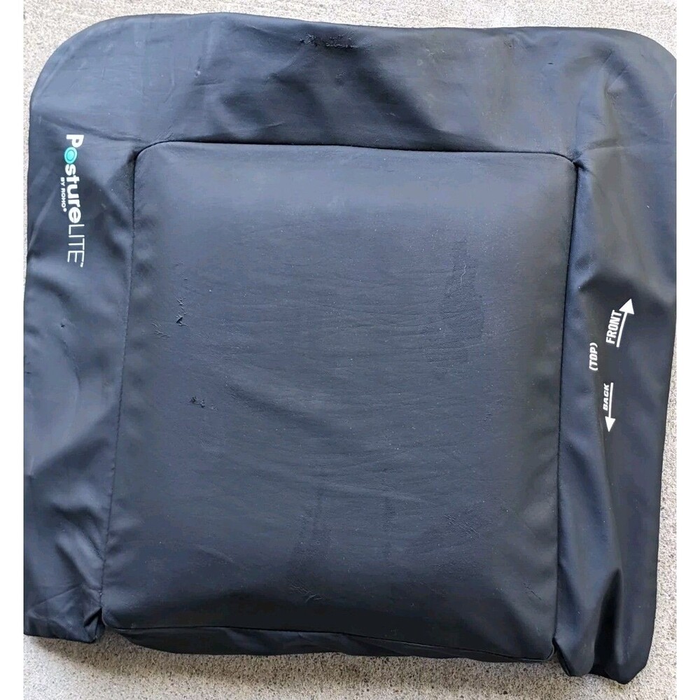 Roho Posture Lite Wheelchair Seat Cushion 16"x18"  Side & Front Overflow Chamber